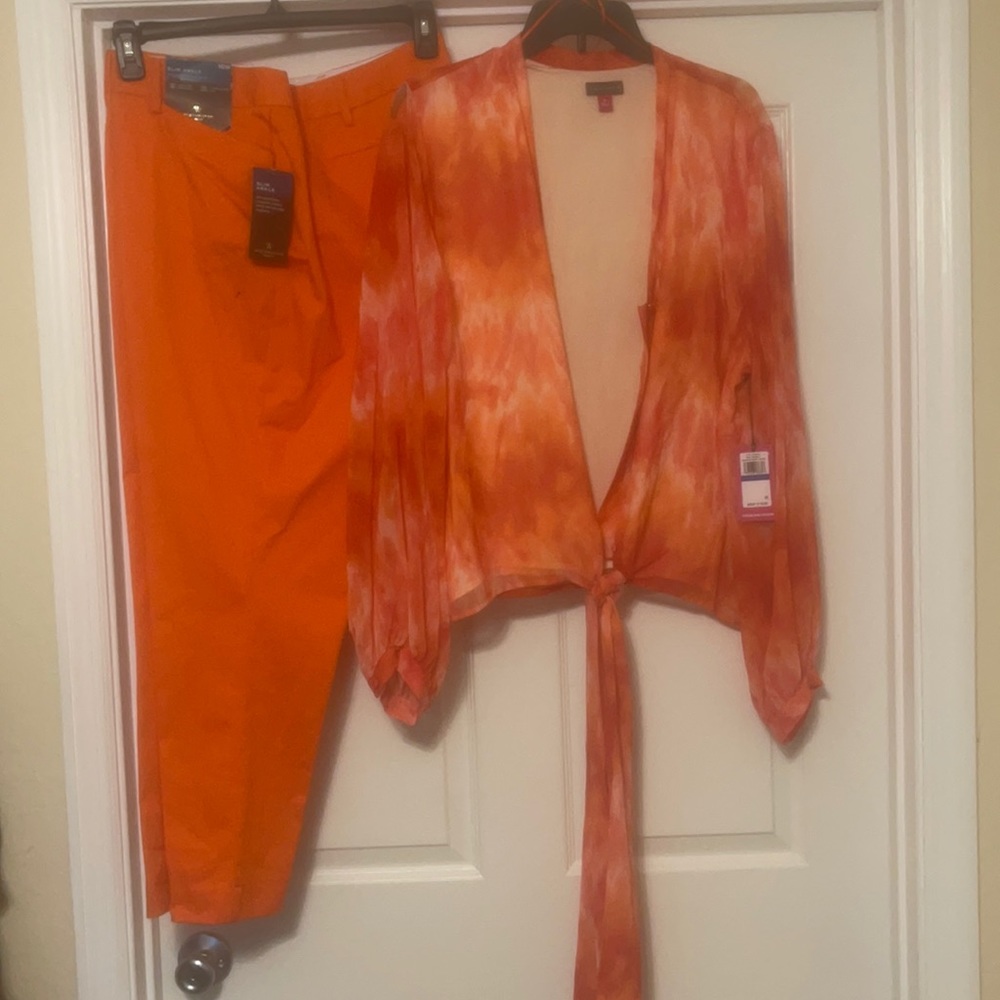 Worthington crop ankle pants and Vince Camuto boy